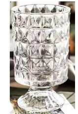 Glass vase Square crystal